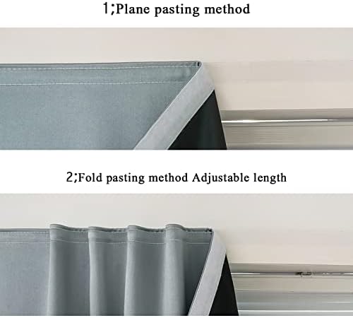 AJAZZ Self Adhesive Portable Blackout Curtains 1-Pack