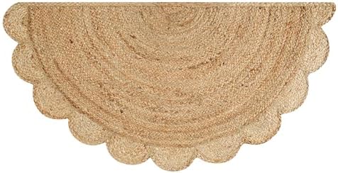 Boho Braided Jute Area Rug 15x3 ft Reversible