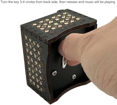 Pursuestar Wooden Windup Heart Music Box - You Are My Sunshine