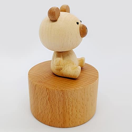 Cute Little Bear Mini Music Box Musical Gift for Kids and Friends
