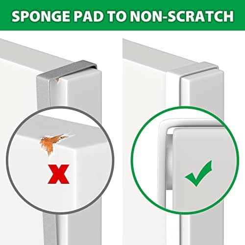 14 Inch Z-Shaped Door Hooks 4 Pack White