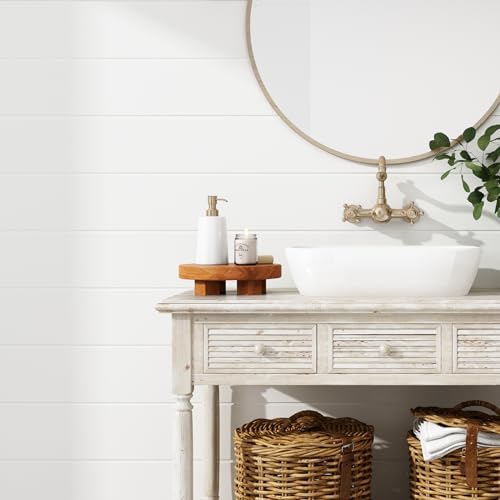 Teak Handmade Display Riser for Bathroom Counter Decor