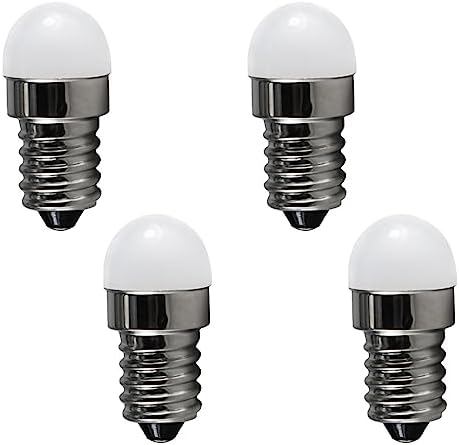 SHOORR 4Pcs Mini E14 15W LED Bulb Warm White Pendant Fridge Light