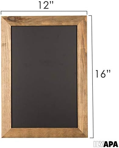 Ilyapa Rustic Wooden Magnetic Chalkboard Sign 12x16