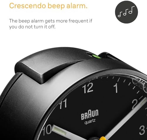 Braun Classic Analogue Alarm Clock with Snooze and Light