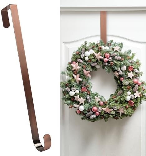 HOOSUN 12 Inch Metal Wreath Hanger for Front Door
