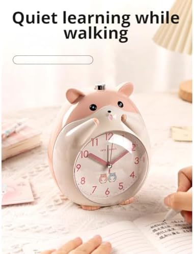 Kids Alarm Clock with Cute Cartoon Design Yellow
