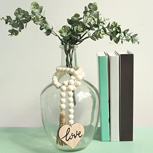 Meplait Love Wooden Bead Garland with Tassel