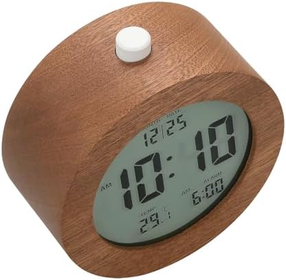 Plumeet Wooden Digital Alarm Clock with Nightlight