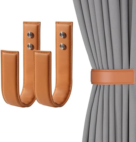 OCIOLI 2 Pack Modern Curtain Holdbacks