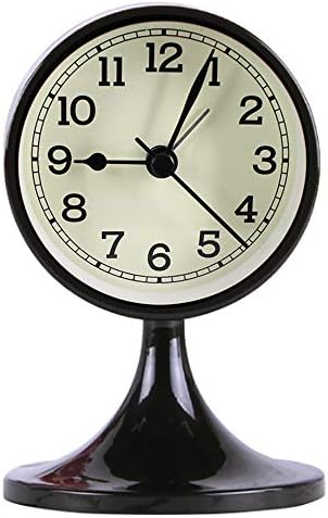 3 Inch Round Silent Alarm Clock with Quartz Movement