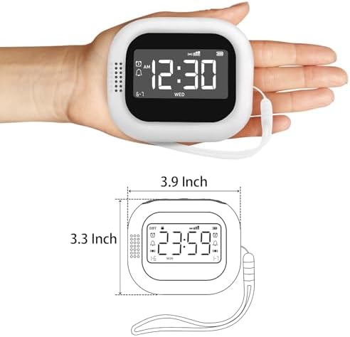 Vibrating Alarm Clock with White Noise and Sleep Sounds