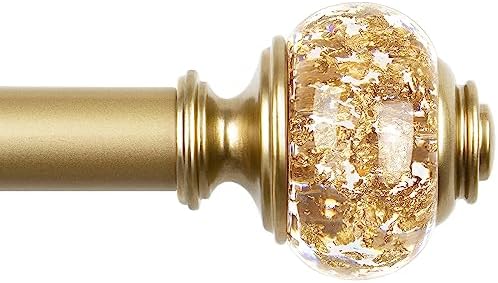 USFOOK 78 Inch Curtain Rods 32-120 Inches Length Adjustable Single Rods