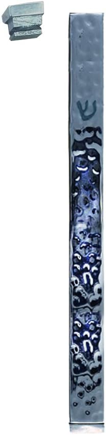 Emanuel Yair Mezuzah Case 47 Inch Hammered Silver
