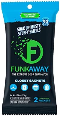 FunkAway Extreme Odor Eliminating Sachet 90 Day Freshness