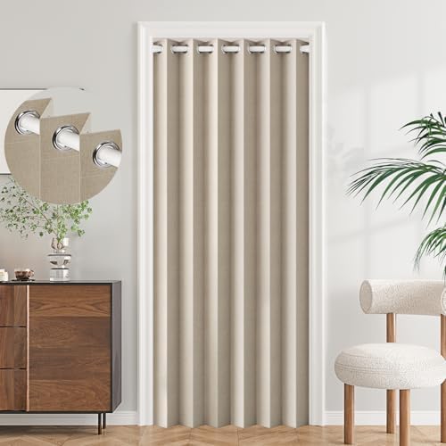 100 Blackout Magnetic Folding Door Curtain Panel