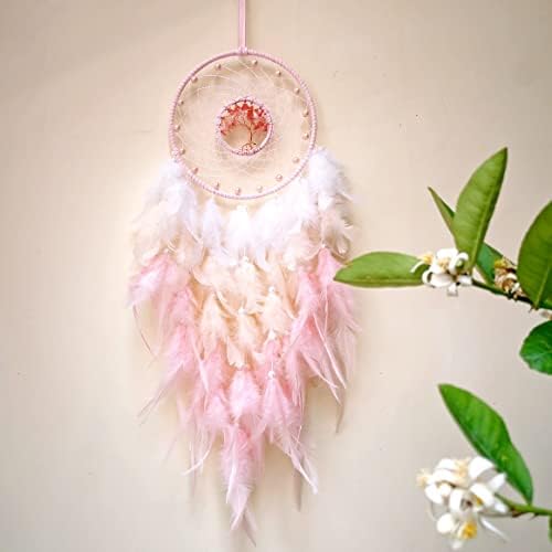 Pink Dream Catcher Tree of Life Wall Decor
