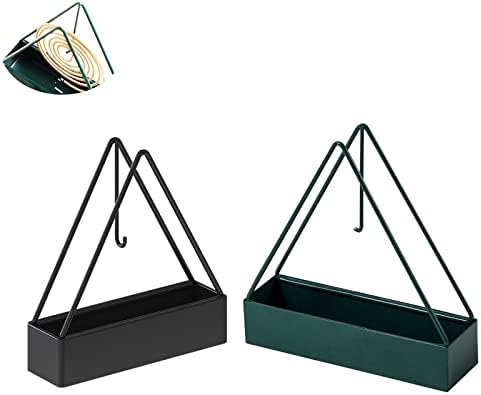 2 Pack Mosquito Coil Holder Full Metal Triangular Stand