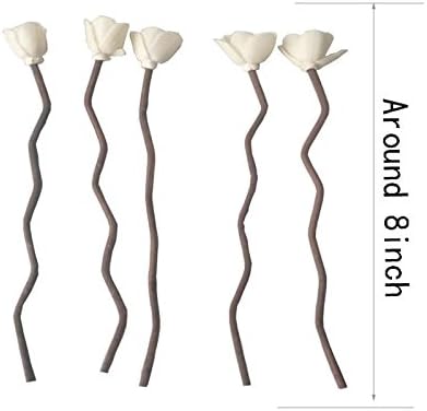 30Pcs Premium Brown Wavy Rattan Diffuser Sticks