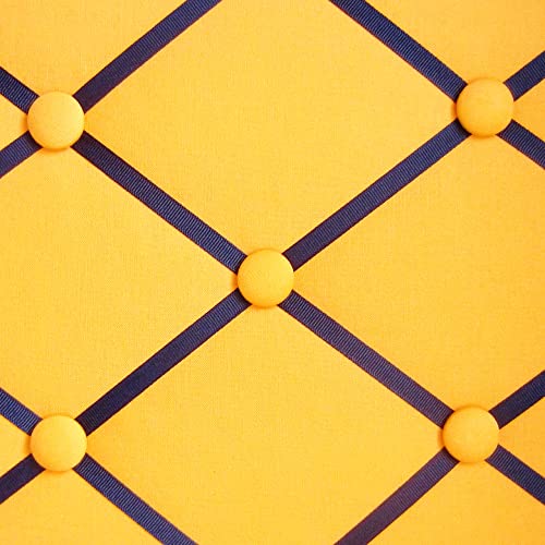 11x14 Orange and Navy Blue French Memory Board Bow Board