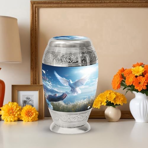 Yasubjag 10 Inch Large Cremation Urn for Human Ashes