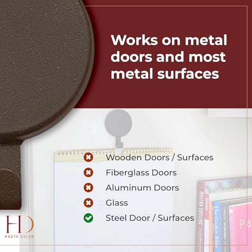 Haute Decor Magnetic Hanger 1 Pack Matte Brown