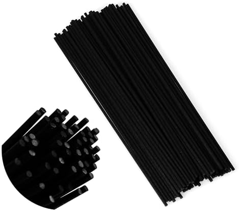 Black Oil Diffuser Sticks 50pcs 9in 3mm Thick for Home Spa