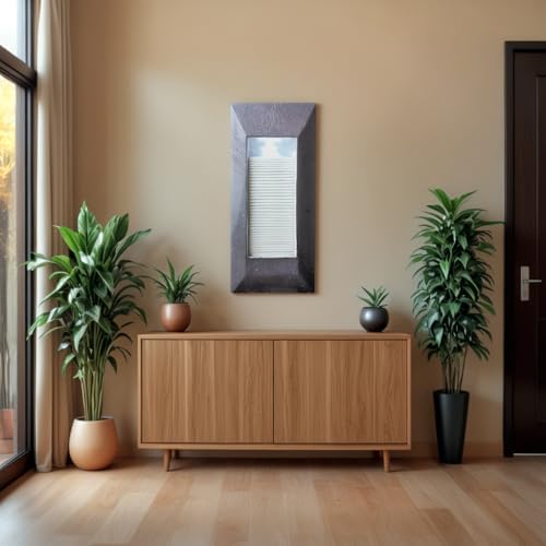 GIDITA 234 In Wall Mounted Modern Resin LED Water Fountain - Charcoal Gray