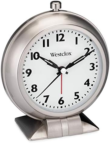 Westclox Big Ben Classic Alarm Clock - Silver Metal Round Design