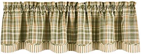Park Designs Rosemary Lined Layer Valance Wine 72x16