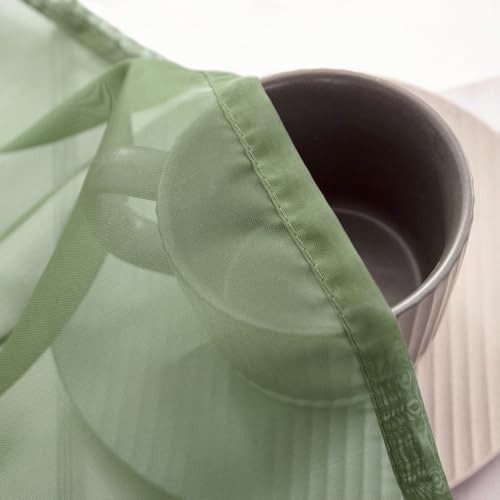 MIULEE Sheer Window Scarf Valance Spring Elegant Swag Curtain