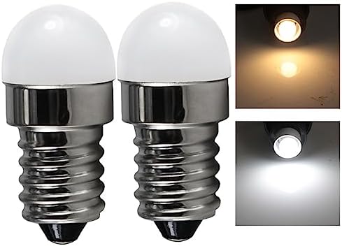 SHOORR 4Pcs Mini E14 15W LED Bulb Warm White Pendant Fridge Light