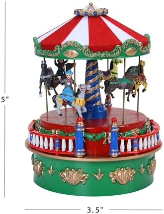 Mr Christmas Mini Musical Carousel Christmas Decoration