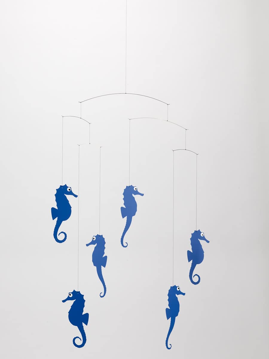 Sea Horse Blue Hanging Mobile - 22 Inches