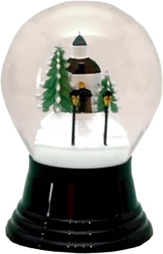 Perzy Small Austrian Church Snow Globe 3x5 Inch