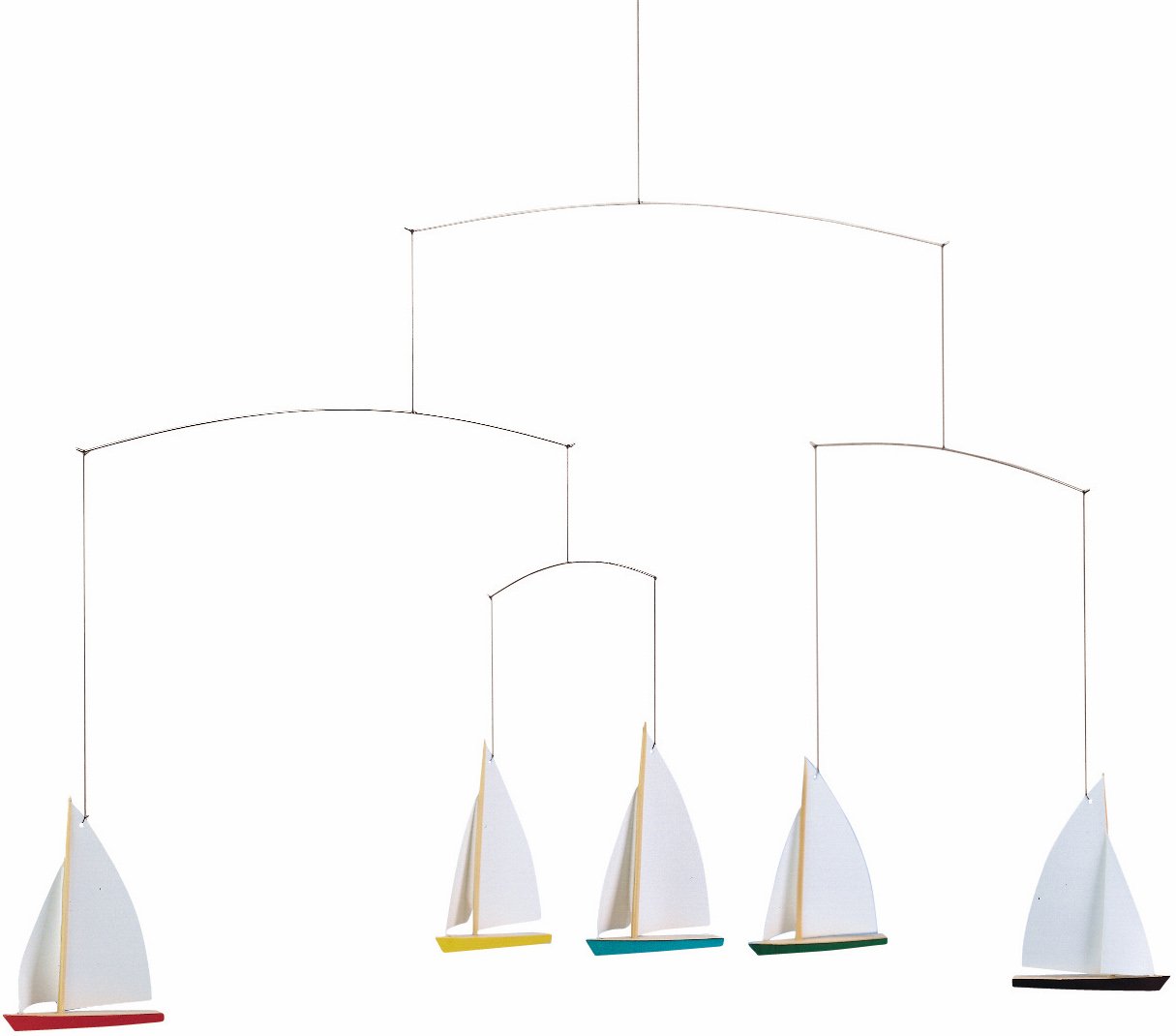 Flensted Mobiles Dinghy Regatta 5 Hanging Mobile 26 Inches
