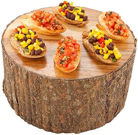 Restaurantware 10x5 Inch Rustic Wood Display Riser