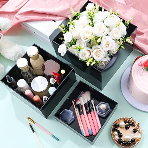 Bucherry 6 Pcs Acrylic Display Risers - Nesting Cubes for Collection Display