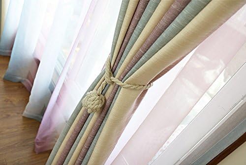 Melaluxe 2 Pack Curtain Tiebacks - Heavy Duty Dark Coffee Holdbacks