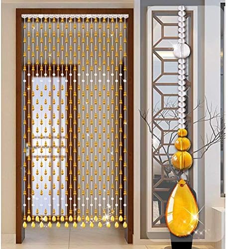 Beaded Door Curtains with Crystal Glass Beads - 25 Strands 12x12m