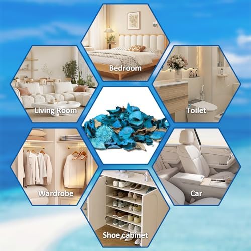 SCENTORINI Ocean Scented Potpourri Bags for Home Decor