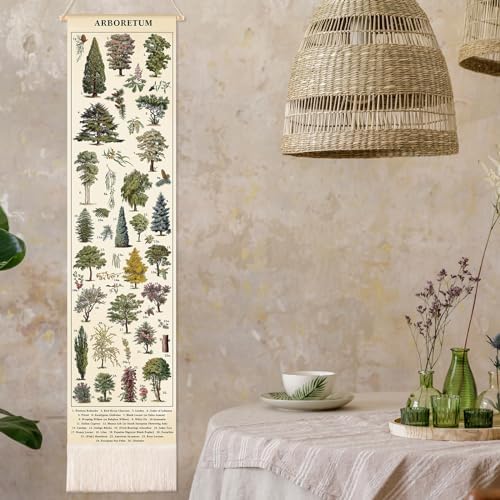 Feifeiya Vintage Plants Vertical Tapestry Wall Art