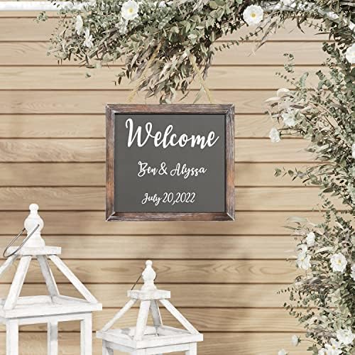 Barnyard Designs Magnetic Hanging Chalkboard Sign 2 Pack