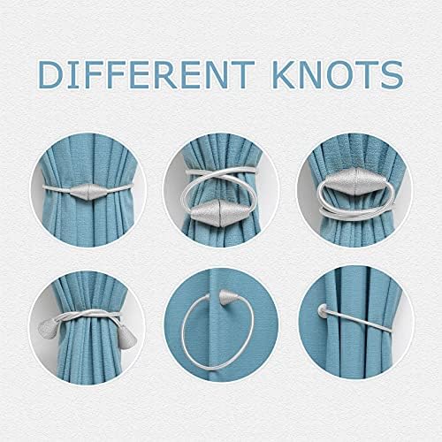 NICEEC 4 Pack Magnetic Curtain Holdbacks
