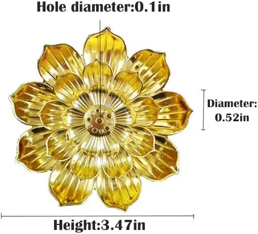 Incense Holder with Detachable Ash Catcher Golden