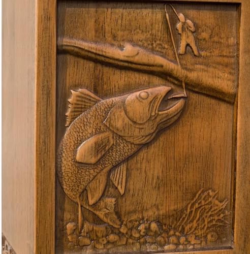 Wooden Cremation Urn for Human Ashes 250 Lbs Capacity