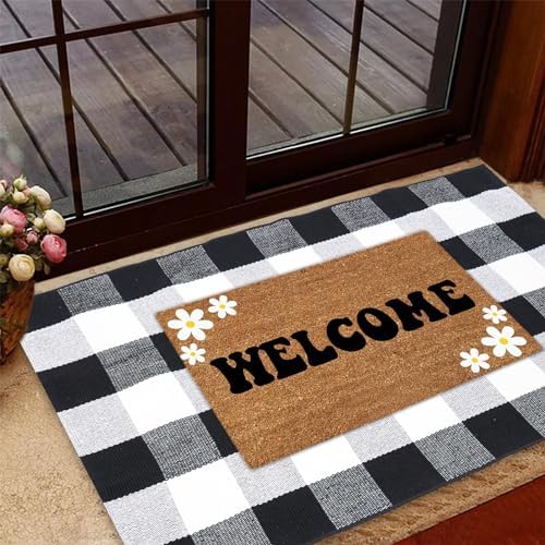 Buffalo Plaid Area Rug - 275x43 Black and White Checkered