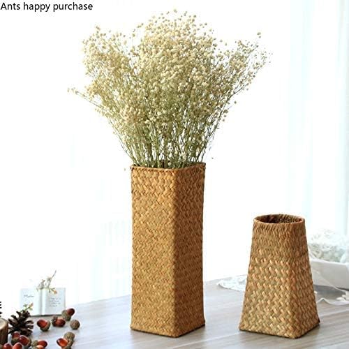 Natural Seaweed Weave Basket Vase for Home Dcor