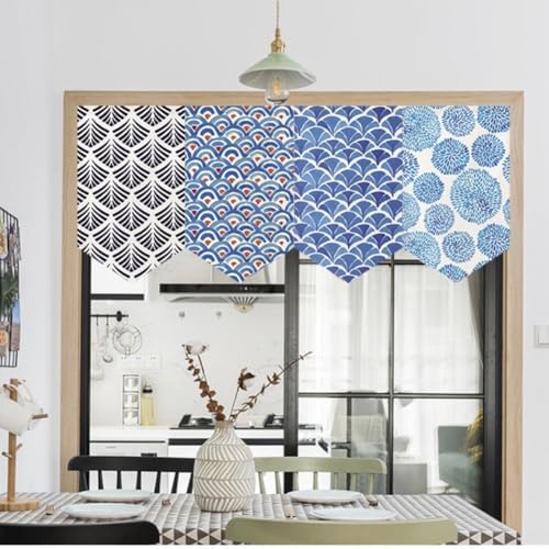 Japanese Style Curtain Triangle Noren Valance Doorway Decor