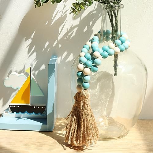 Meplait Wood Bead Garland 39 Inch Boho Decor